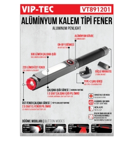 VT891201 ALÜMİNYUM KALEM TİPİ FENER